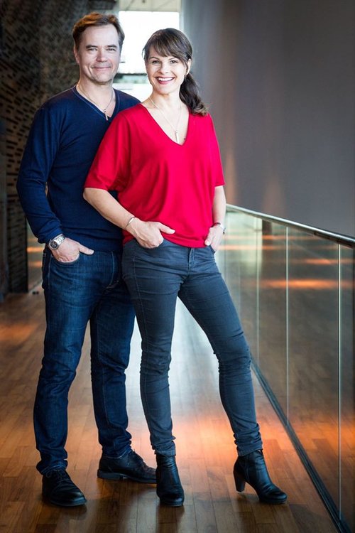 Niina Nurminen, näyttelijä ja Carl-Kristian Rundman, näyttelijä